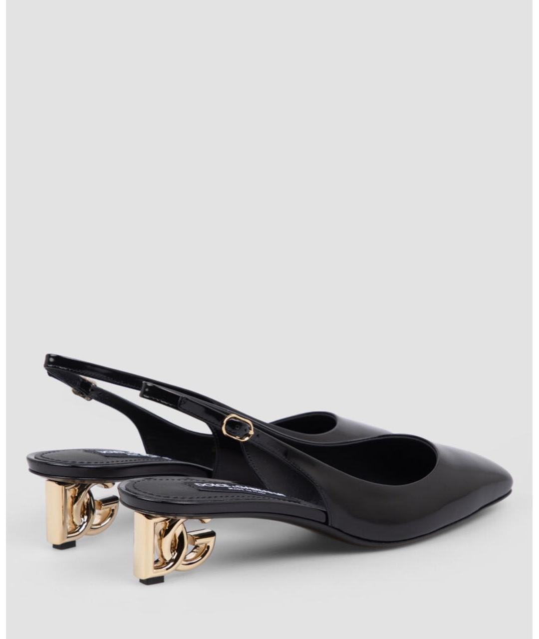 DOLCE&GABBANA Черные туфли из лакированной кожи, фото 3