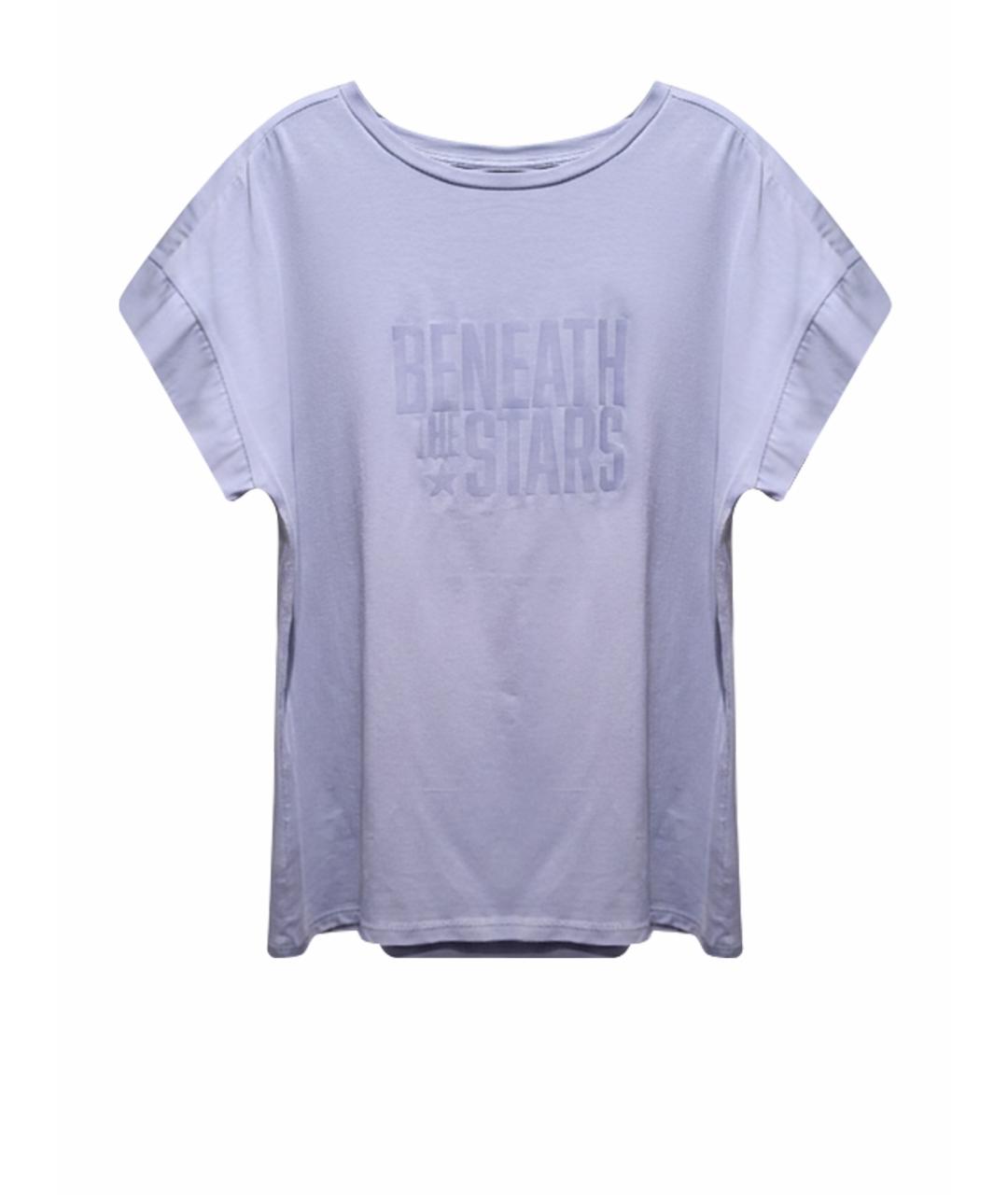 LORENA ANTONIAZZI Фиолетовая хлопковая футболка, фото 1