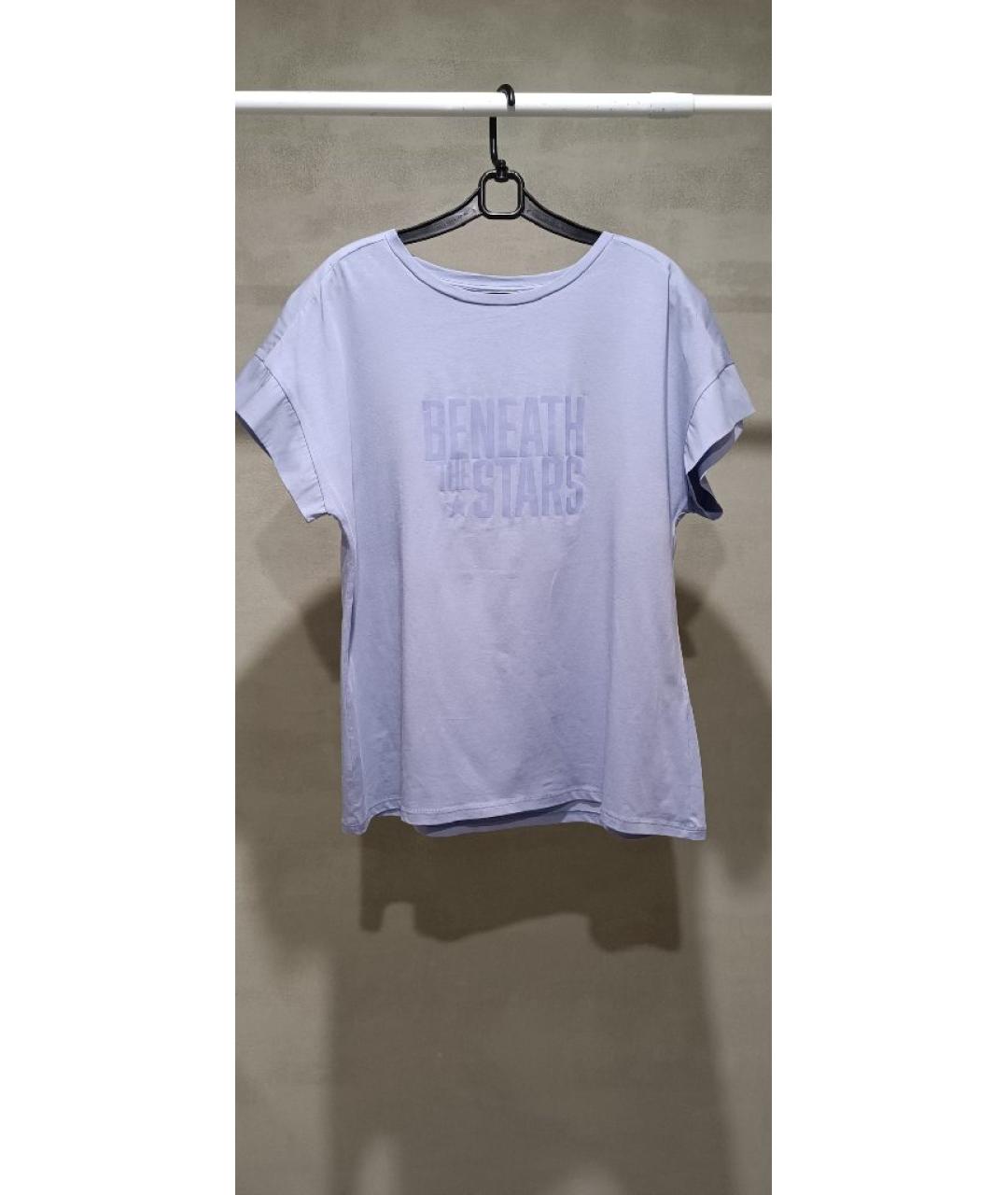 LORENA ANTONIAZZI Фиолетовая хлопковая футболка, фото 5