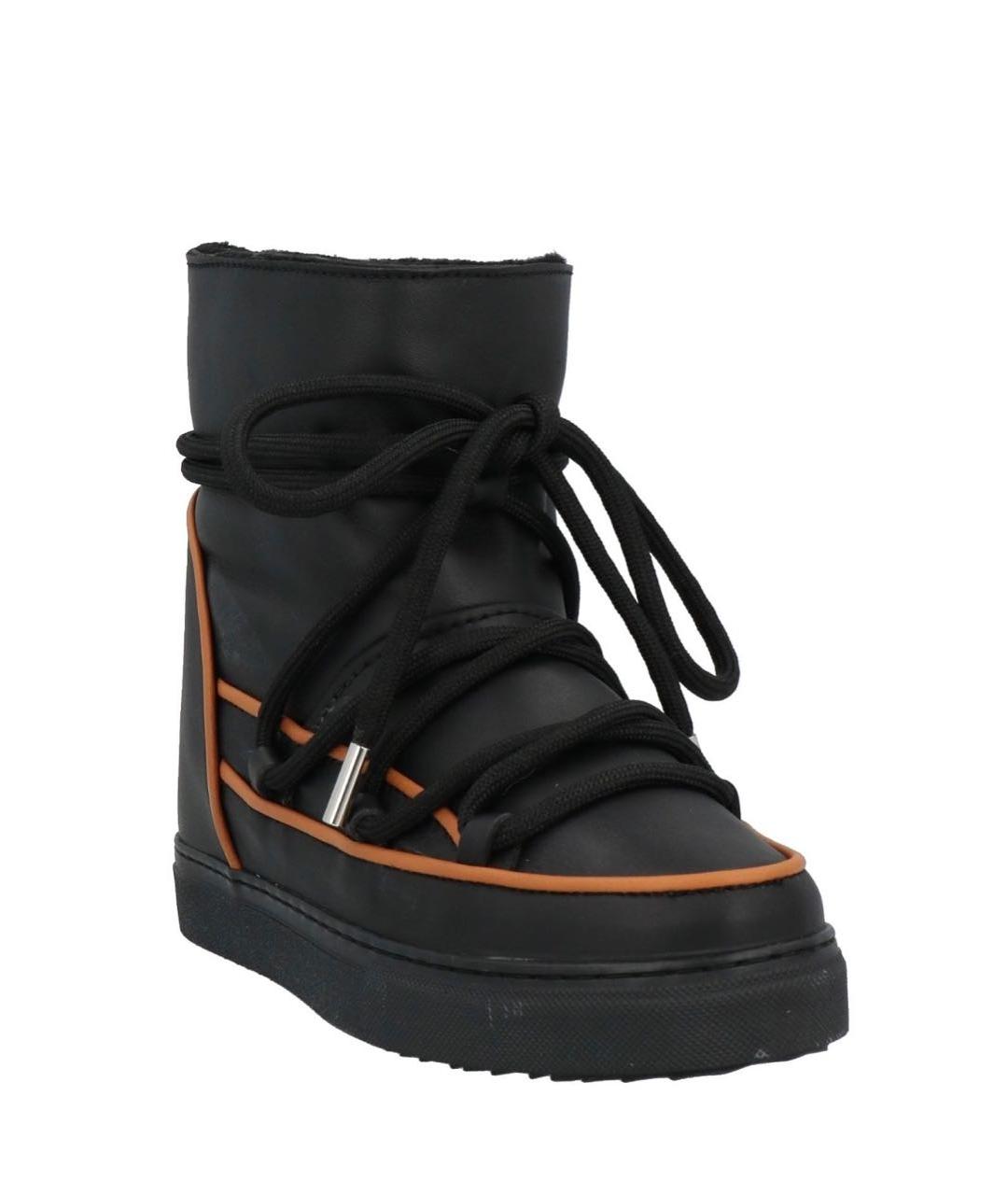 INUIKII Черные кожаные полусапоги, фото 2