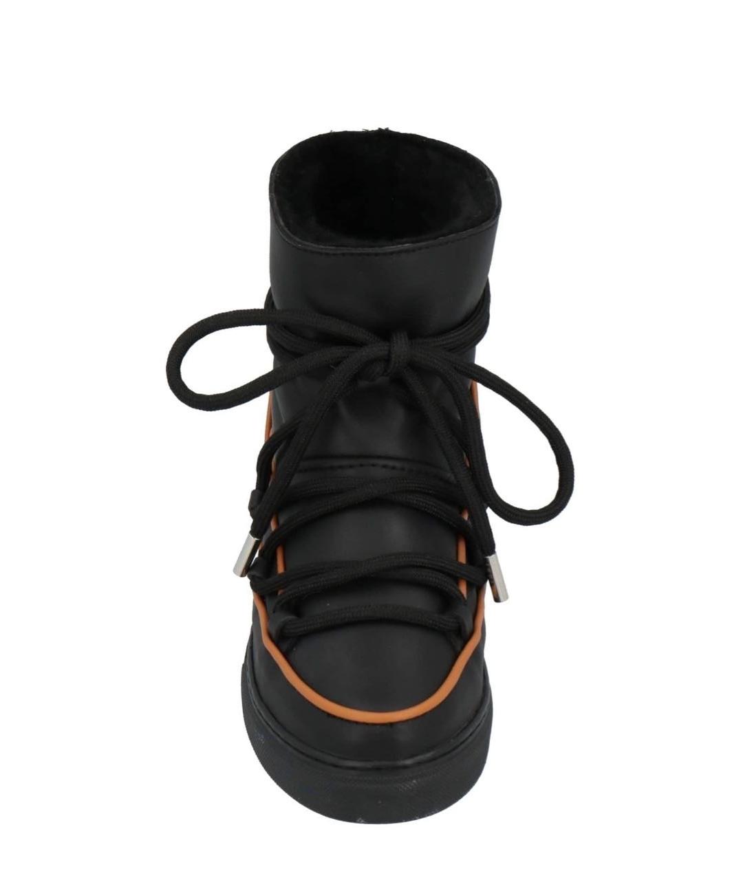 INUIKII Черные кожаные полусапоги, фото 3