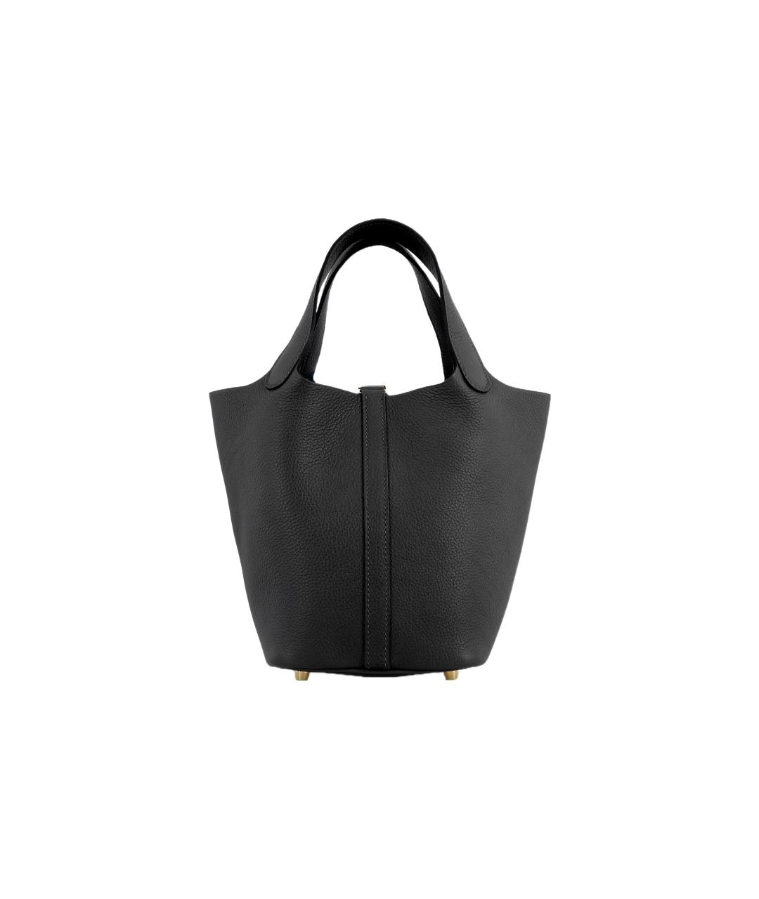 HERMES Серая кожаная сумка через плечо, фото 4