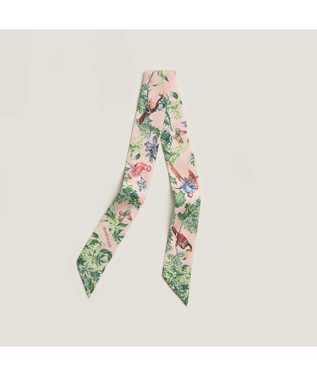 HERMES Мульти шелковый платок, фото 4