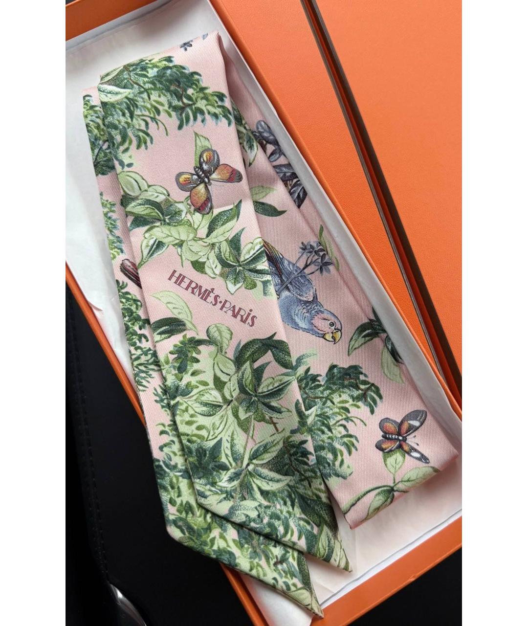 HERMES Мульти шелковый платок, фото 3