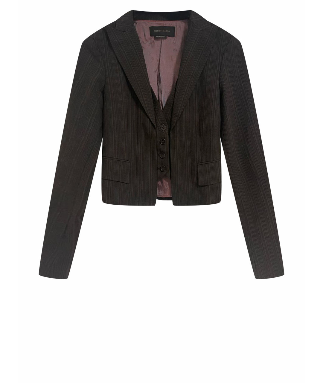 BCBG MAXAZRIA Коричневый полиэстеровый жакет/пиджак, фото 1