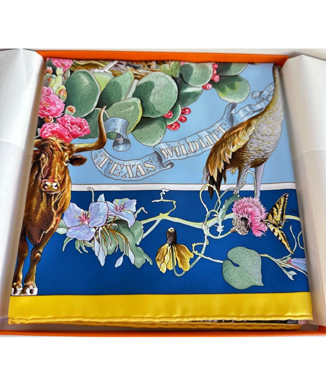 HERMES Мульти шелковый платок, фото 4