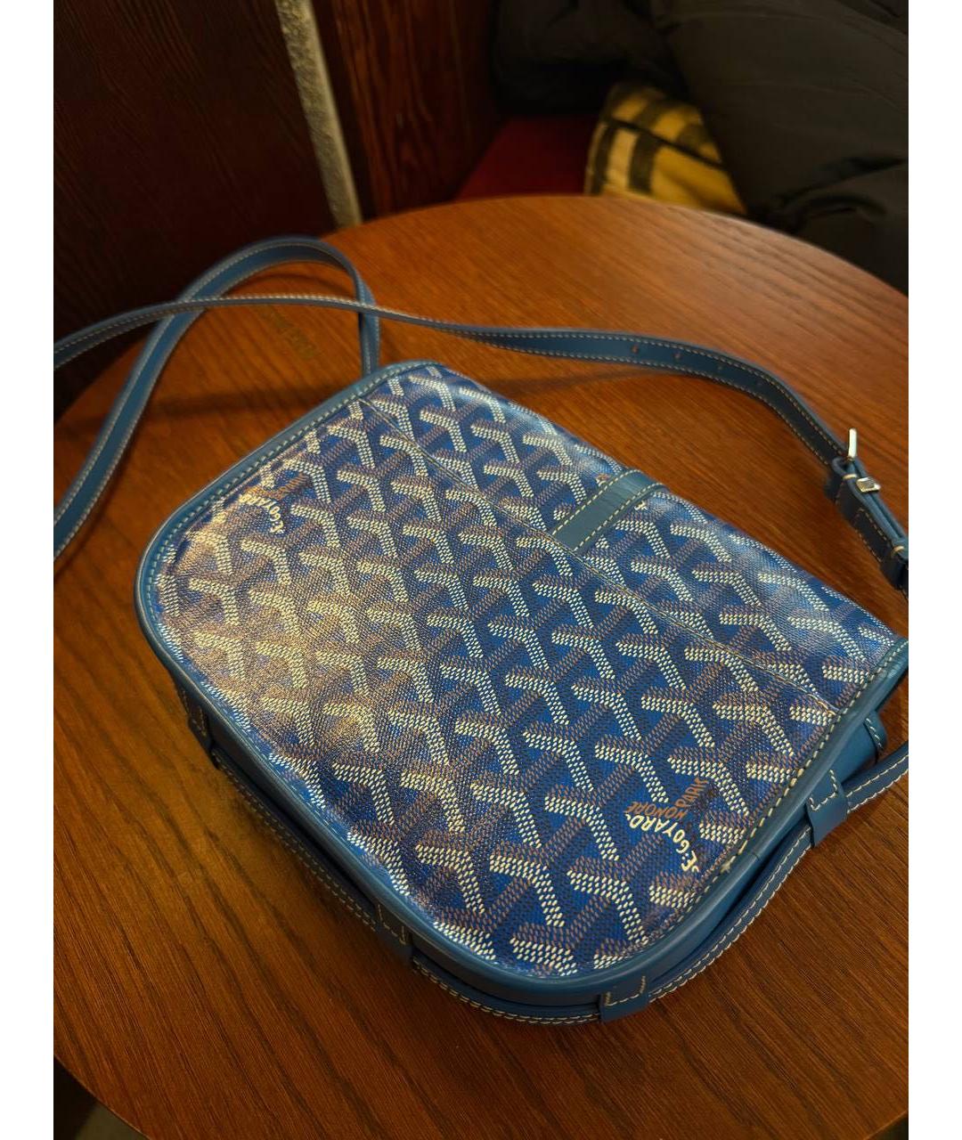 GOYARD Синяя сумка на плечо, фото 3