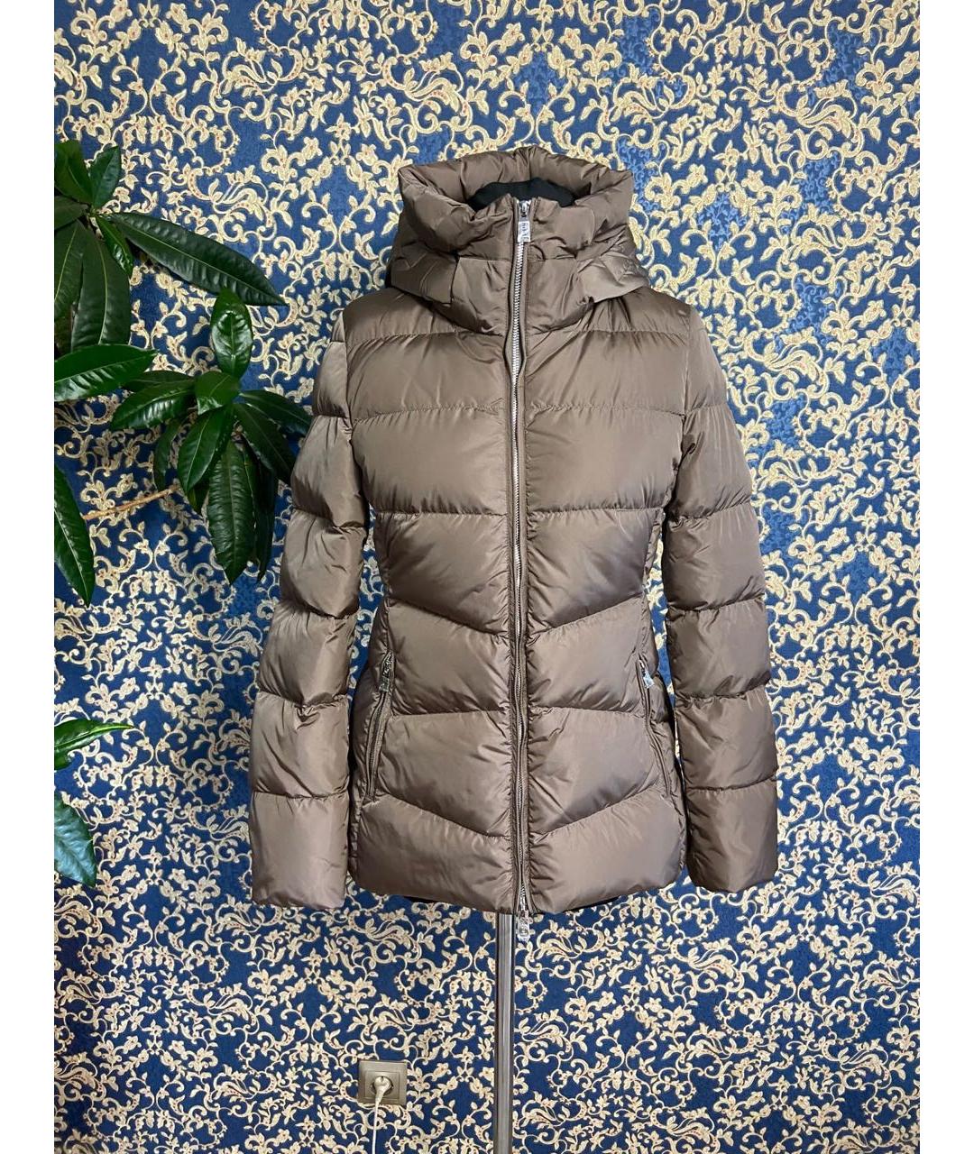 ADD Коричневый полиэстеровый пуховик, фото 9