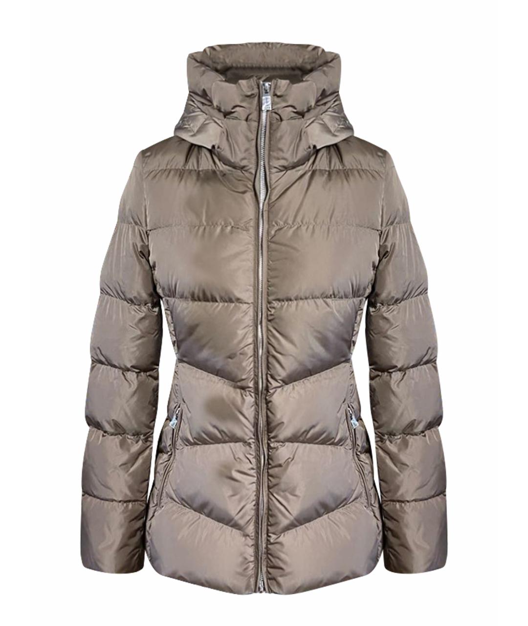 ADD Коричневый полиэстеровый пуховик, фото 1