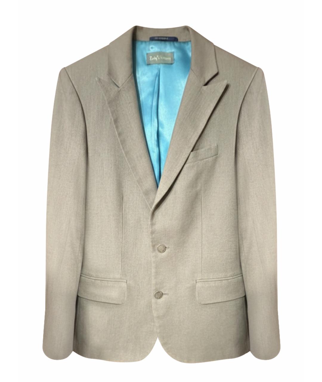 ZADIG & VOLTAIRE Серый хлопковый жакет/пиджак, фото 1