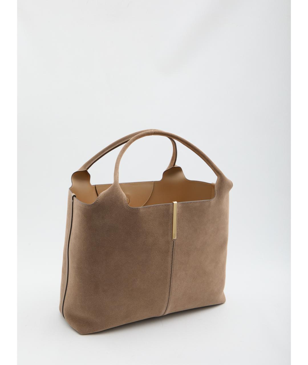 TOD'S Коричневая замшевая сумка тоут, фото 4