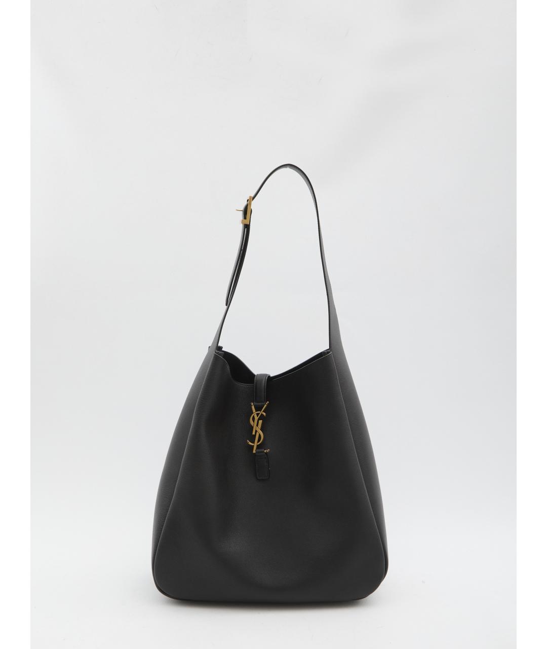 SAINT LAURENT Черная кожаная сумка через плечо, фото 5