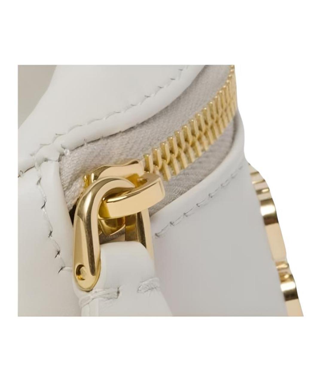 MIU MIU Белая кожаная поясная сумка, фото 4