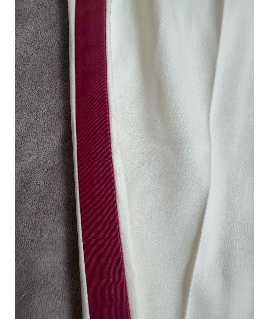 DOLCE&GABBANA Бежевые шерстяные прямые брюки, фото 3