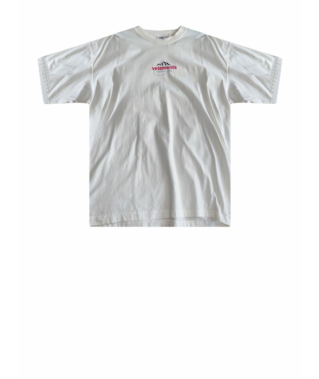 VETEMENTS Белая хлопковая футболка, фото 1