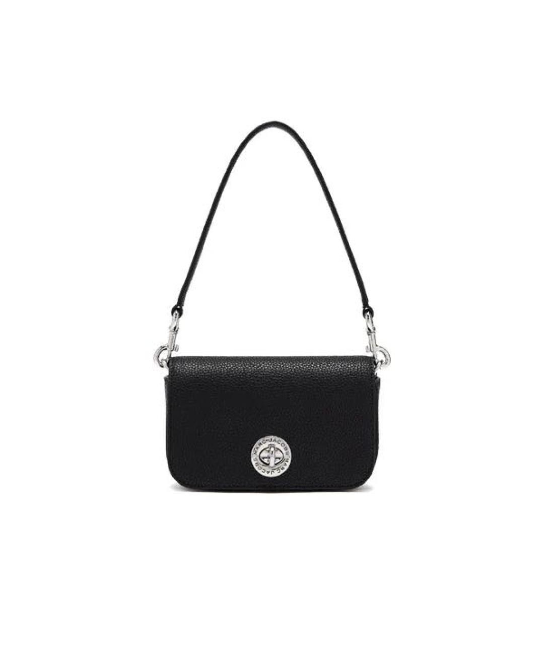 MARC JACOBS Черная кожаная сумка через плечо, фото 7