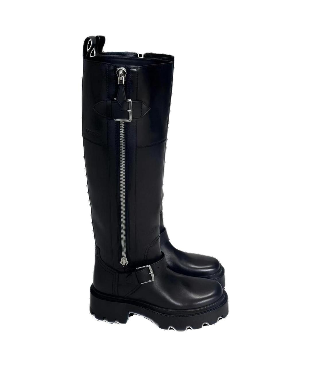 HERMES Черные кожаные сапоги, фото 2