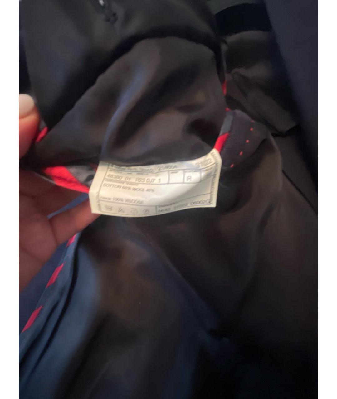 MOSCHINO Темно-синий шерстяной пиджак, фото 7