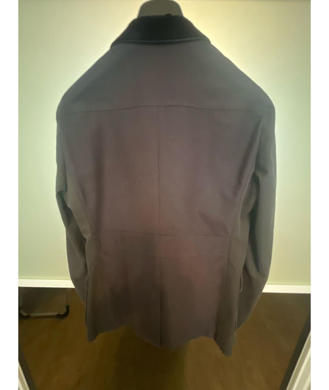 MOSCHINO Темно-синий шерстяной пиджак, фото 2