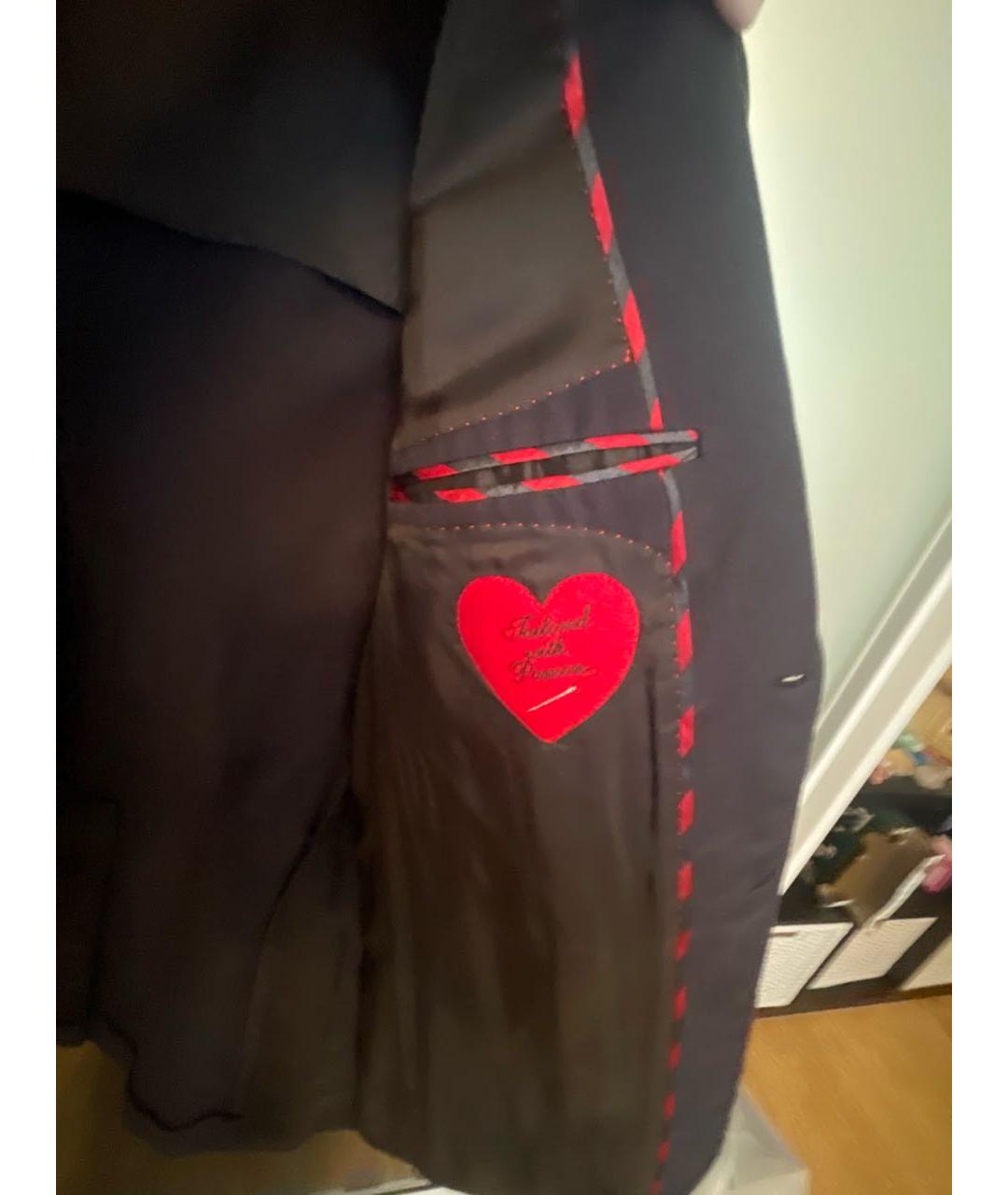 MOSCHINO Темно-синий шерстяной пиджак, фото 6