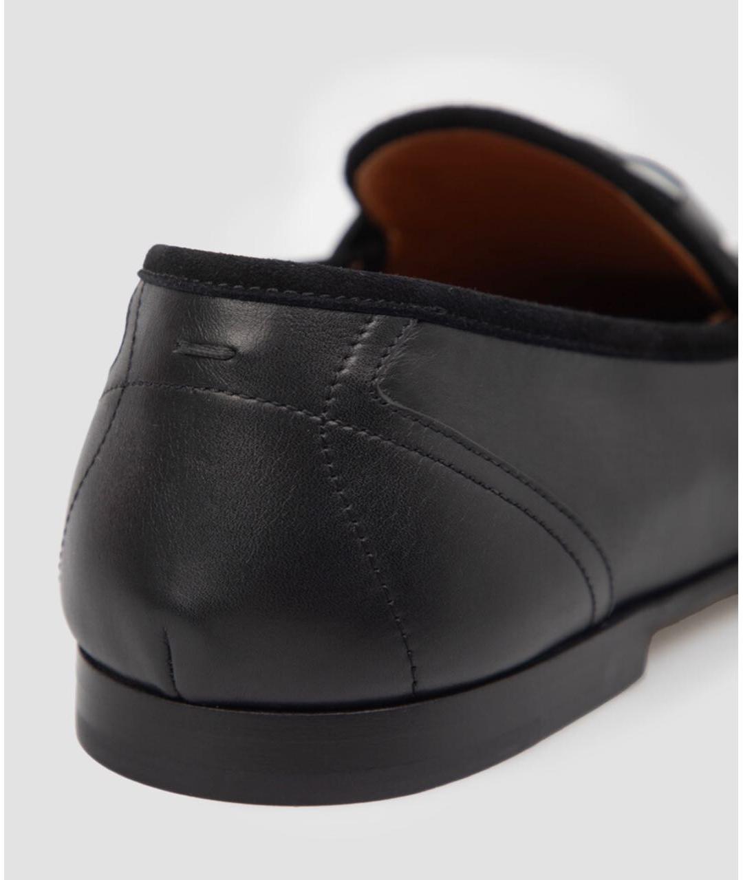 DOLCE&GABBANA Черные кожаные мокасины, фото 5