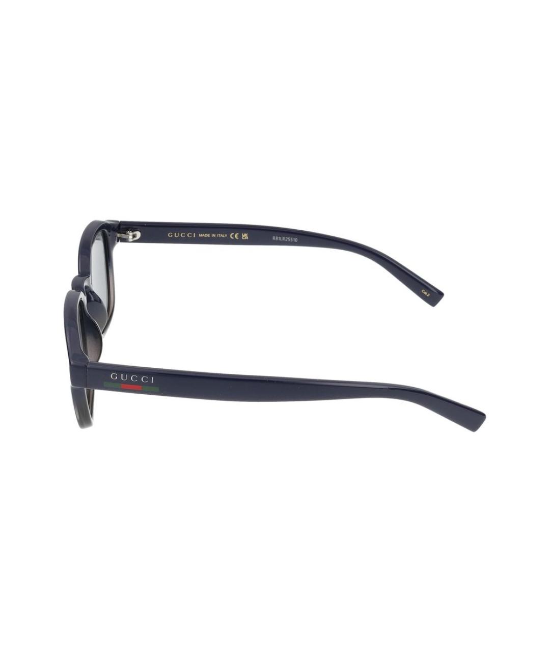 GUCCI Синие пластиковые солнцезащитные очки, фото 3