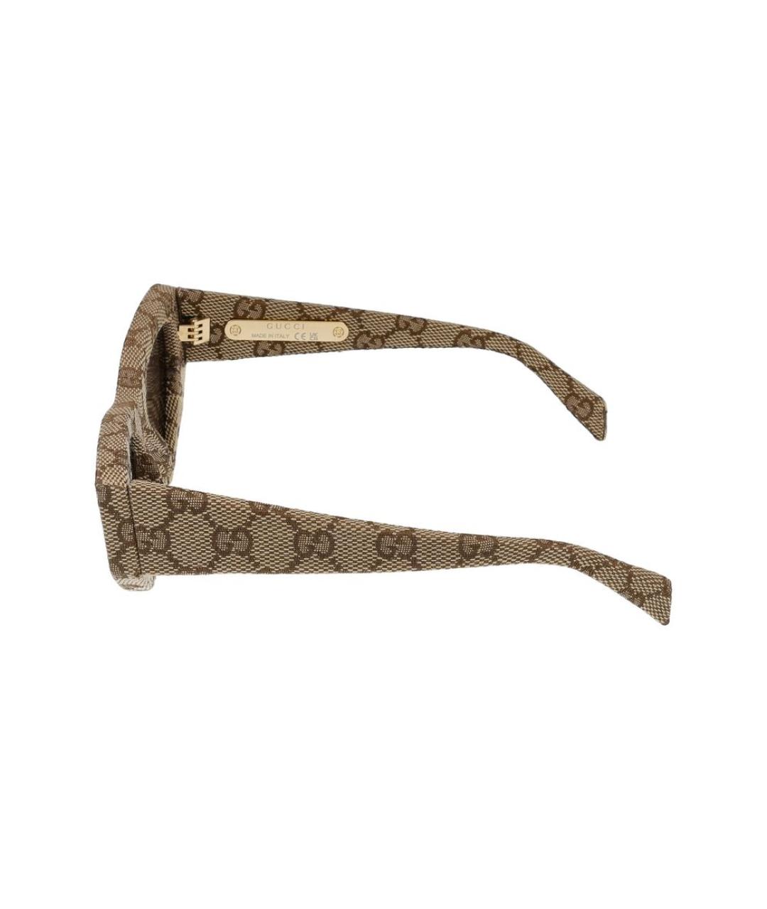 GUCCI Бежевые солнцезащитные очки, фото 3