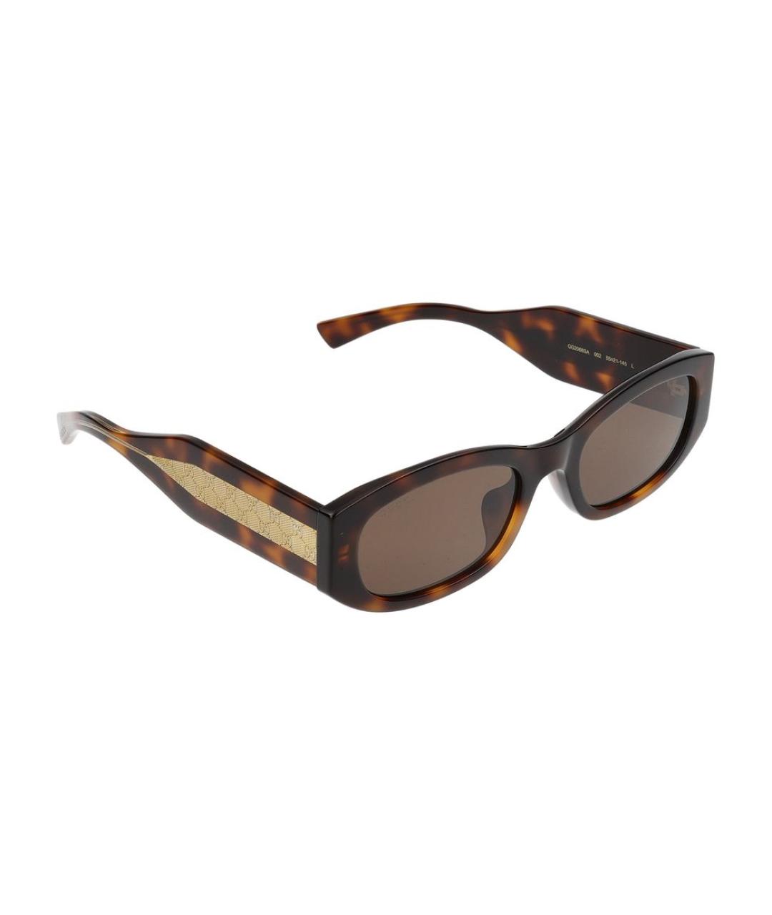 GUCCI Коричневые солнцезащитные очки, фото 4