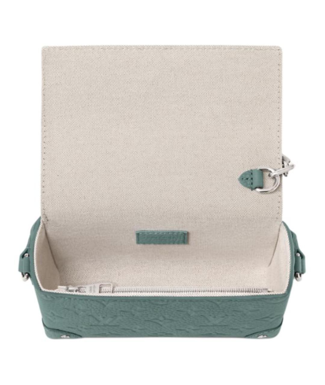 LOUIS VUITTON Зеленая кожаная сумка через плечо, фото 4