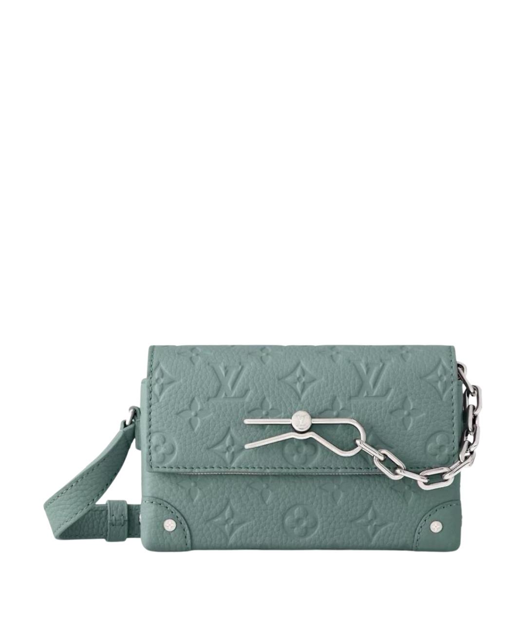LOUIS VUITTON Зеленая кожаная сумка через плечо, фото 1