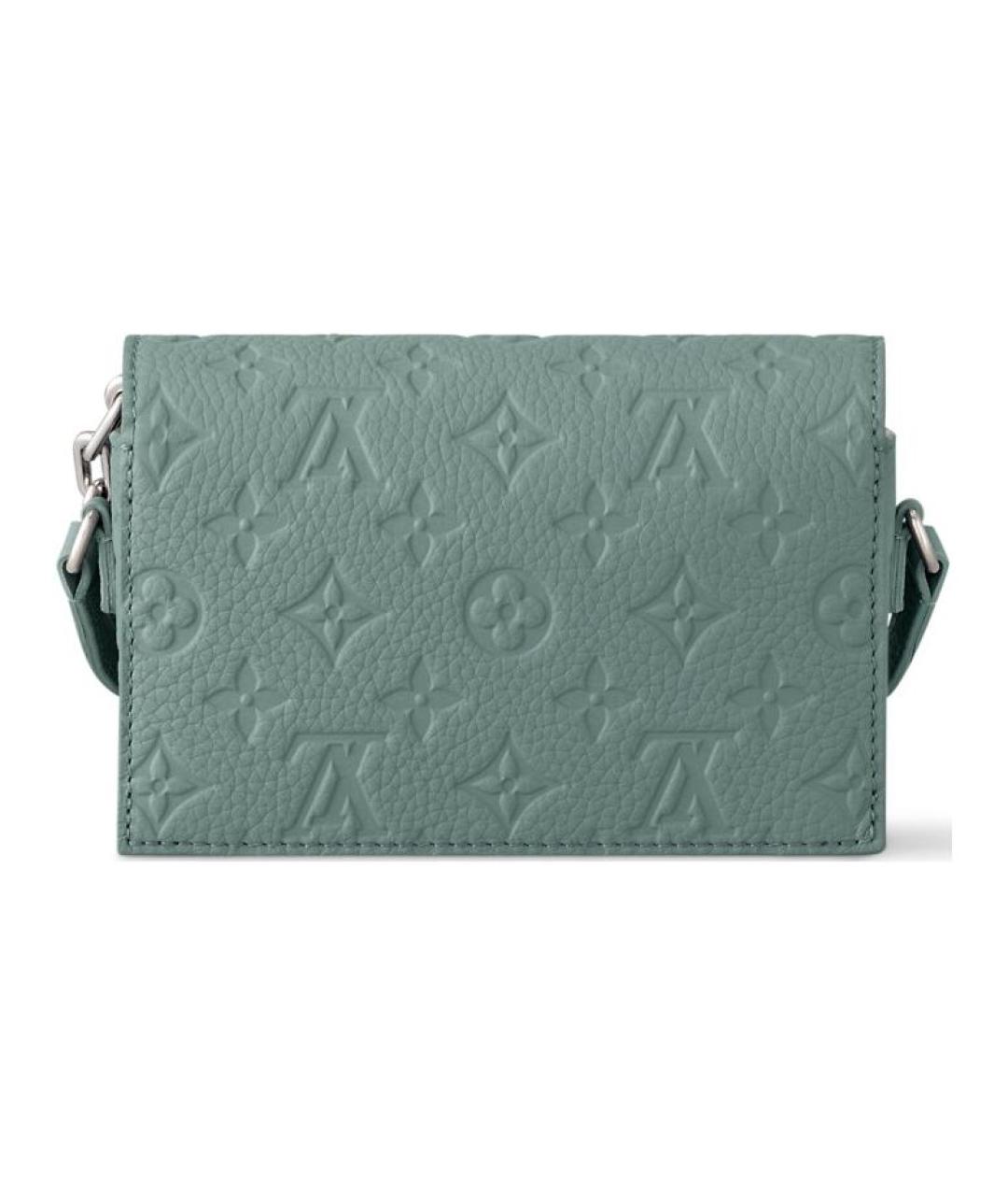 LOUIS VUITTON Зеленая кожаная сумка через плечо, фото 3