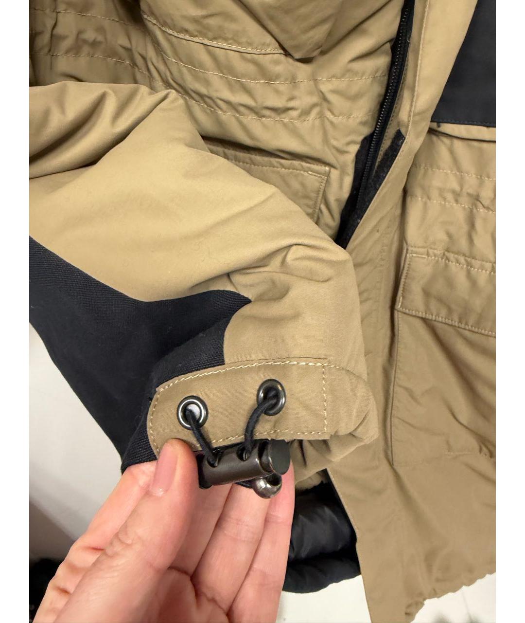 BALENCIAGA Бежевый полиэстеровый пуховик, фото 4