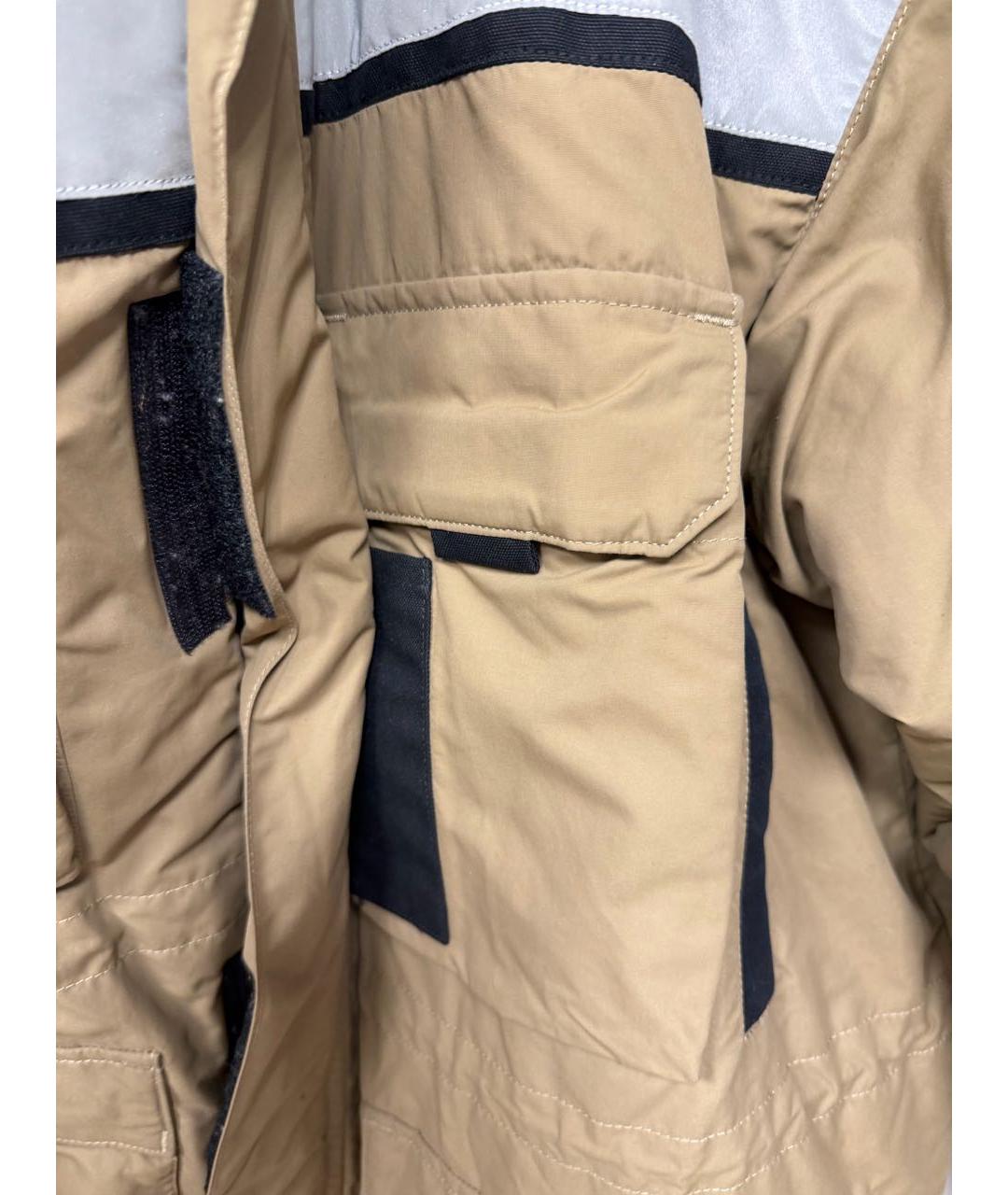 BALENCIAGA Бежевый полиэстеровый пуховик, фото 3