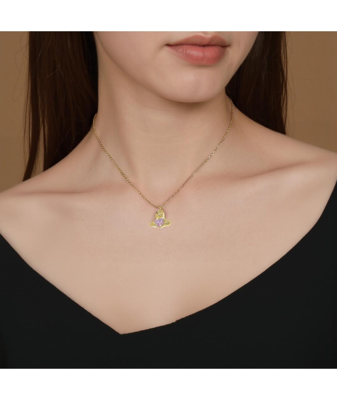 VIVIENNE WESTWOOD Золотая латунная цепочка, фото 3