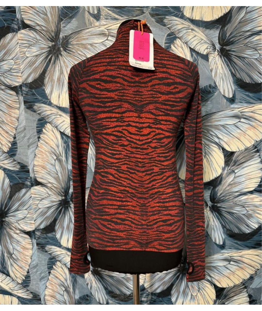 KENZO Оранжевая шерстяная водолазка, фото 2