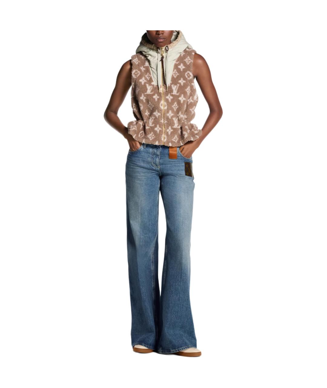 LOUIS VUITTON Коричневый жилет, фото 4