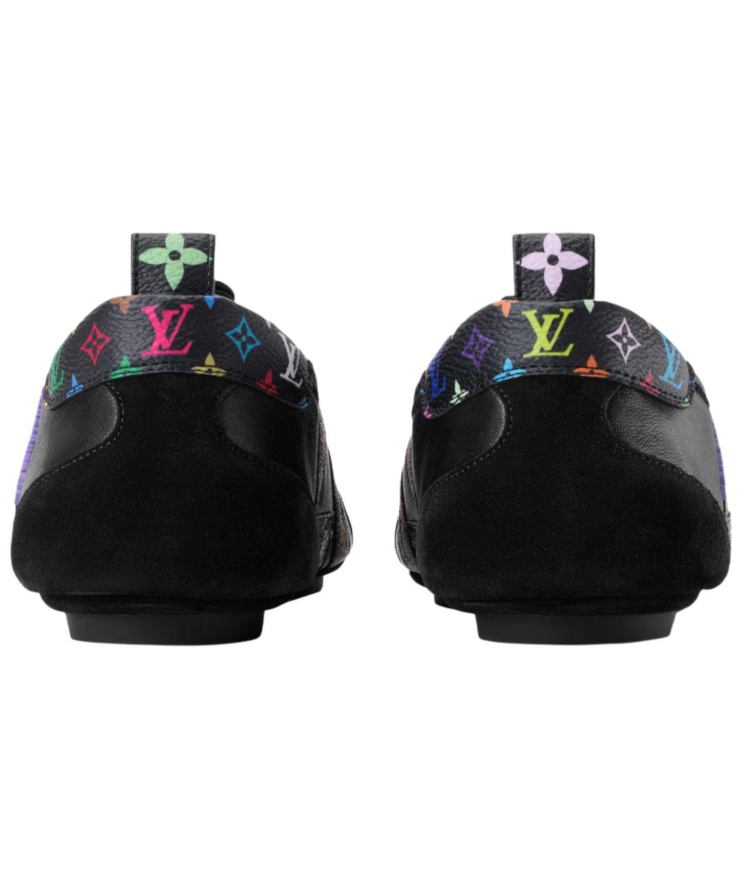 LOUIS VUITTON Черные кожаные кроссовки, фото 5