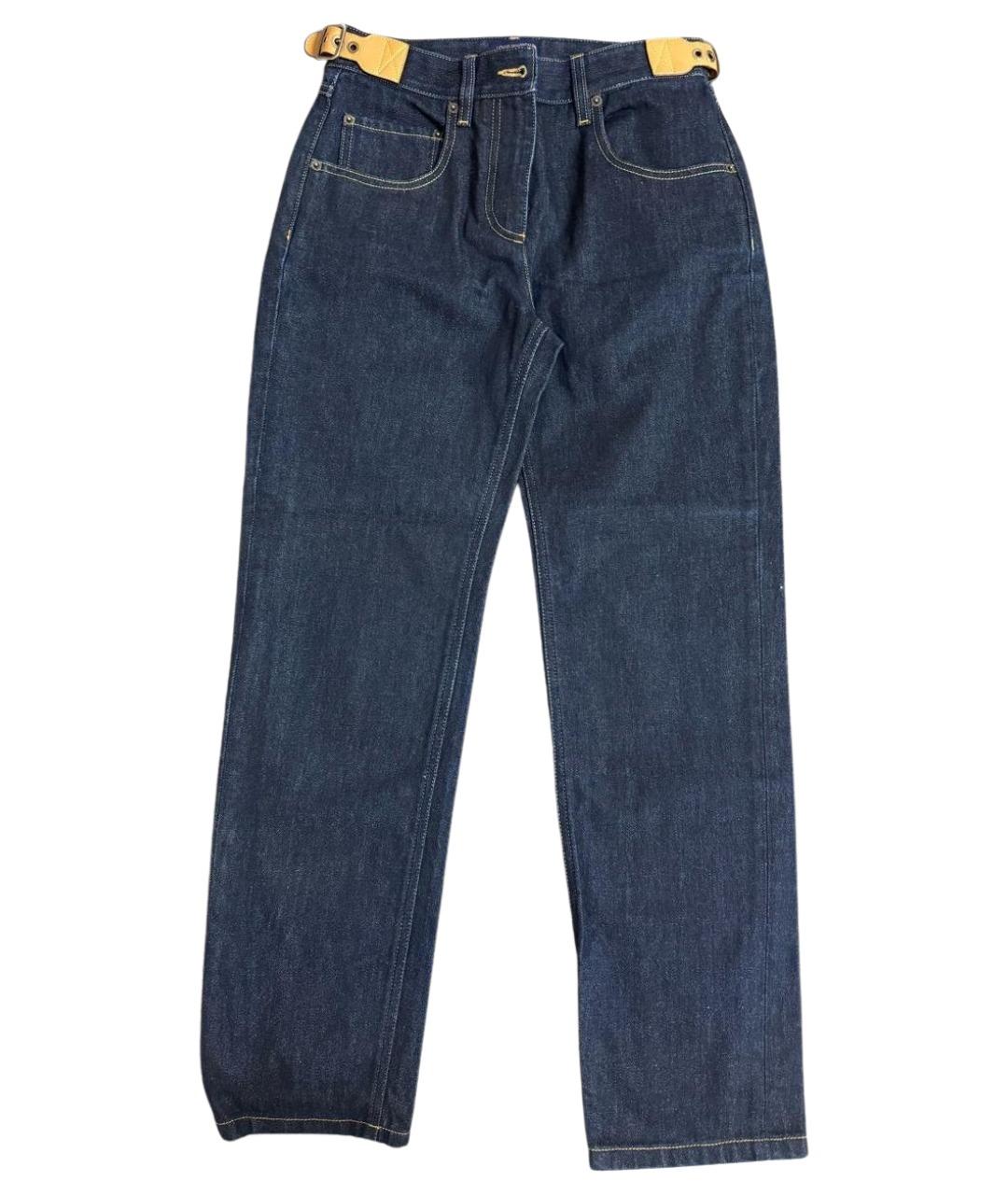 LOUIS VUITTON Синие хлопковые прямые джинсы, фото 1
