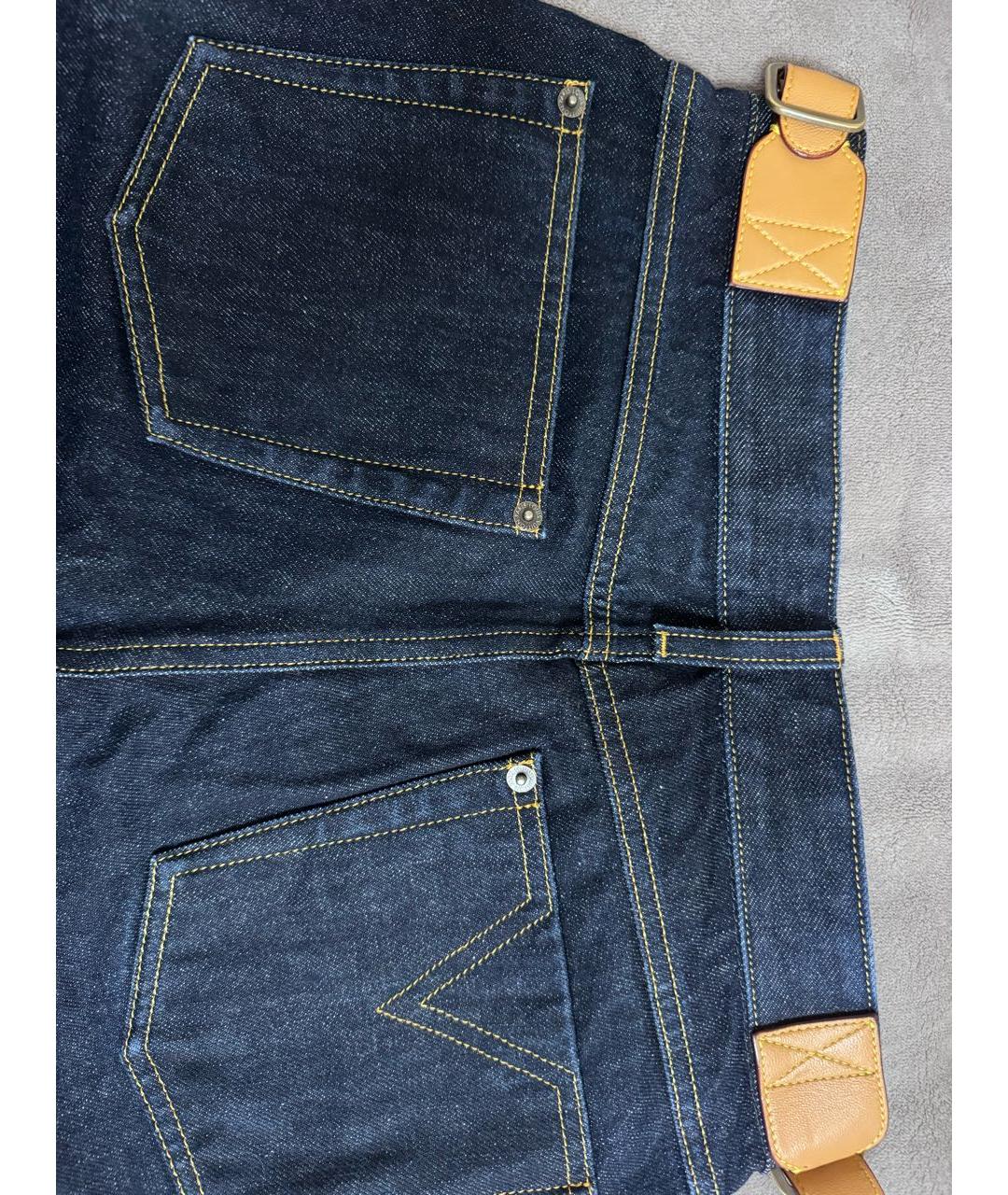 LOUIS VUITTON Синие хлопковые прямые джинсы, фото 2