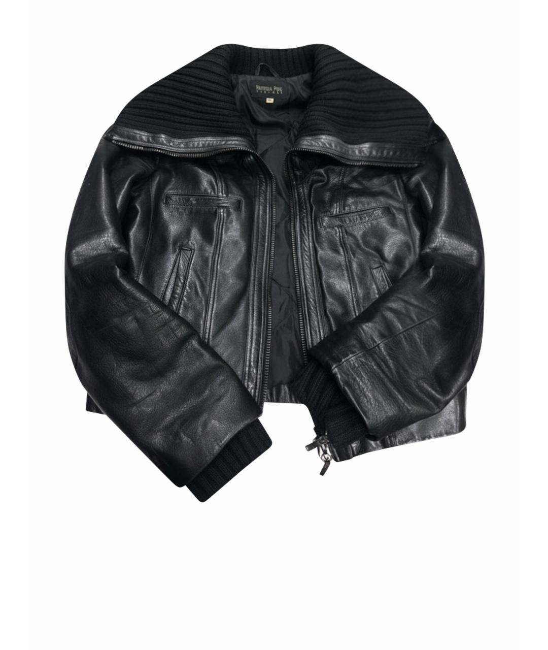 PATRIZIA PEPE Черная кожаная куртка, фото 1