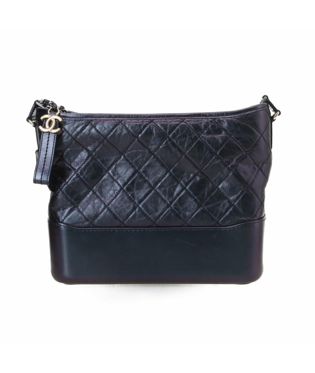 CHANEL Черная кожаная сумка через плечо, фото 9