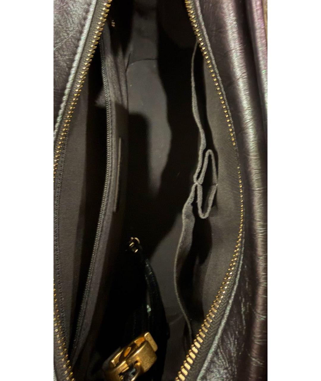 CHANEL Черная кожаная сумка через плечо, фото 8