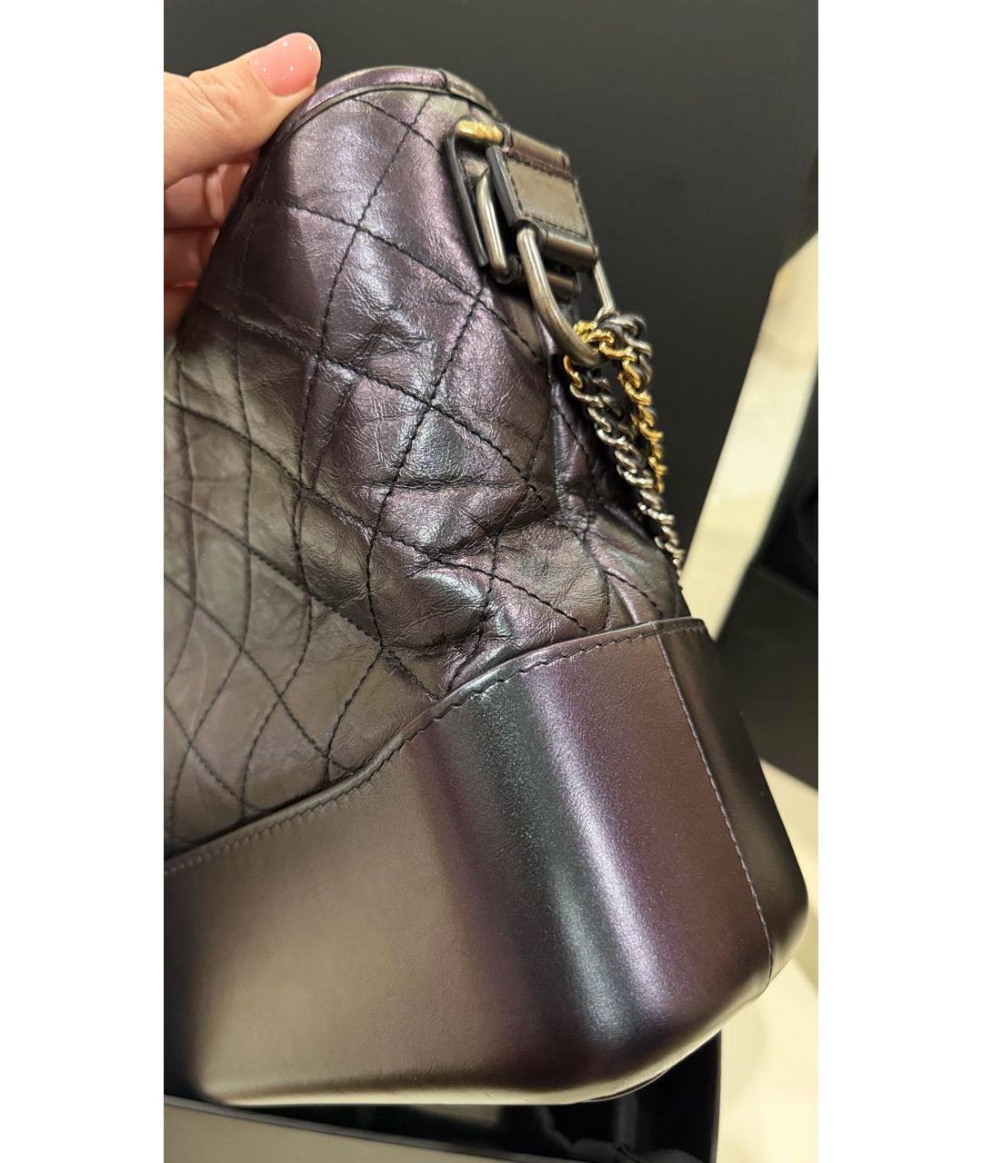 CHANEL Черная кожаная сумка через плечо, фото 5