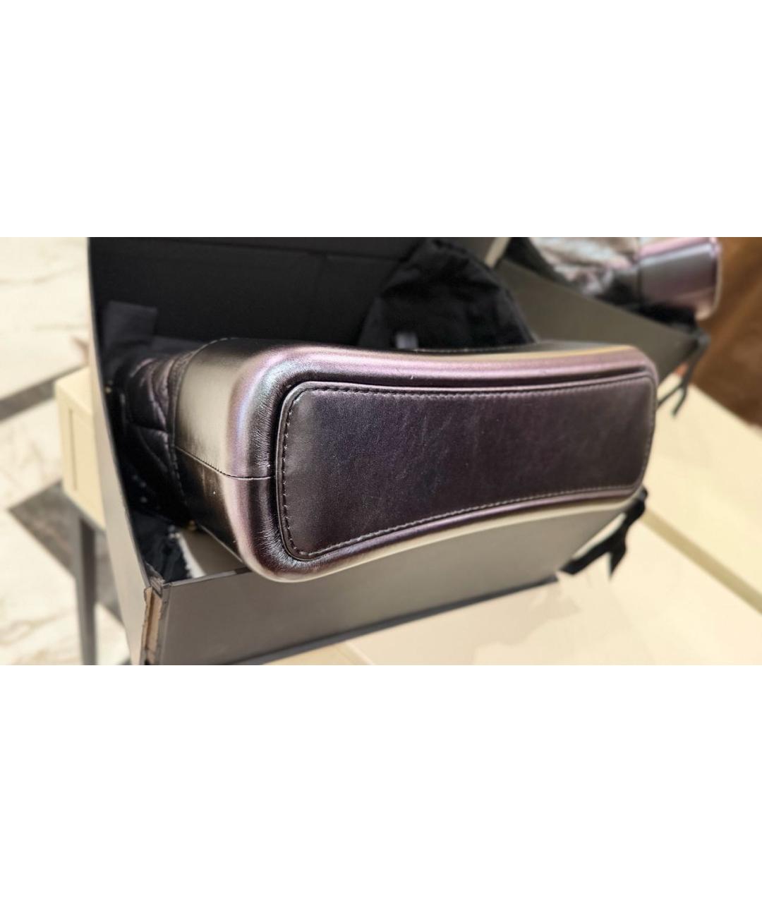 CHANEL Черная кожаная сумка через плечо, фото 4