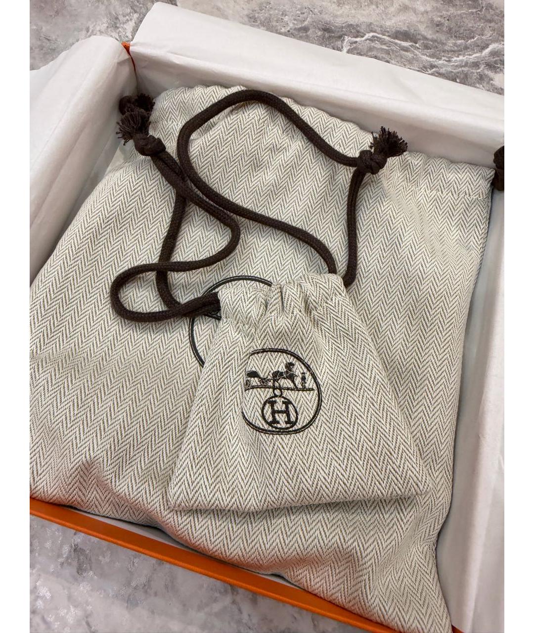 HERMES Черный кожаный ремень, фото 5