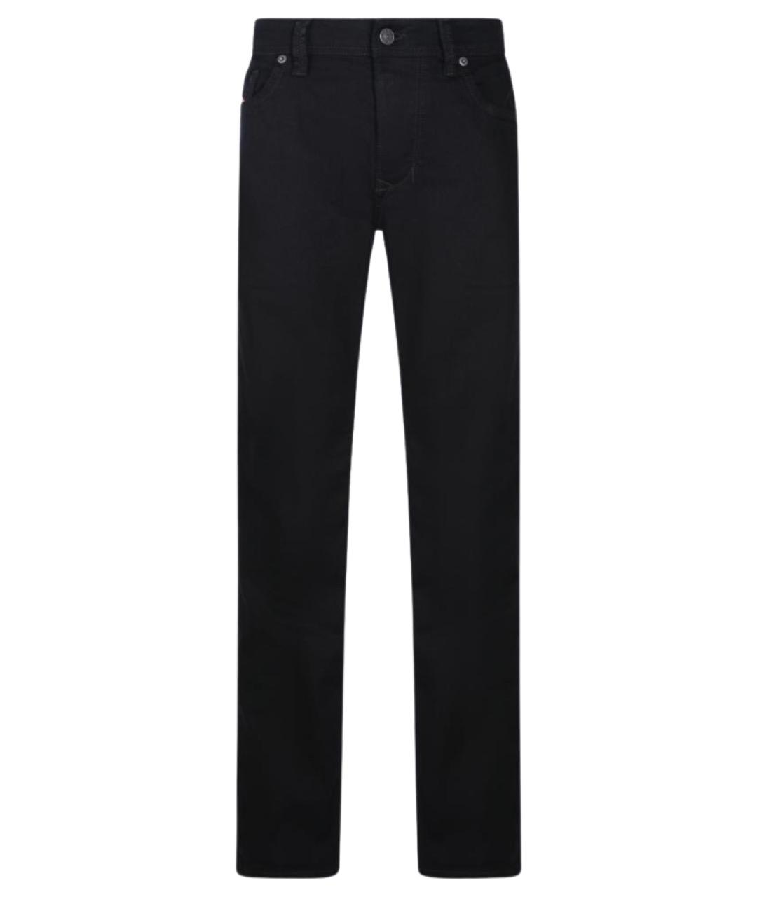 DIESEL Черные хлопковые прямые джинсы, фото 1