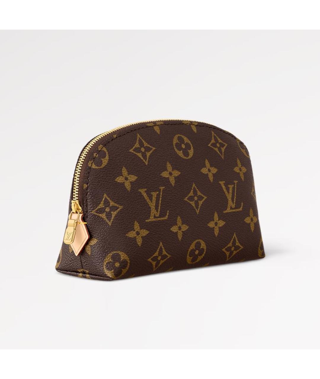 LOUIS VUITTON Коричневая косметичка, фото 4