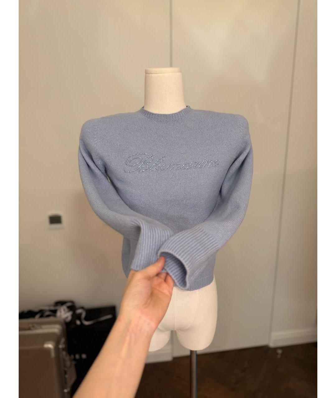 BLUMARINE Голубой кашемировый джемпер / свитер, фото 6