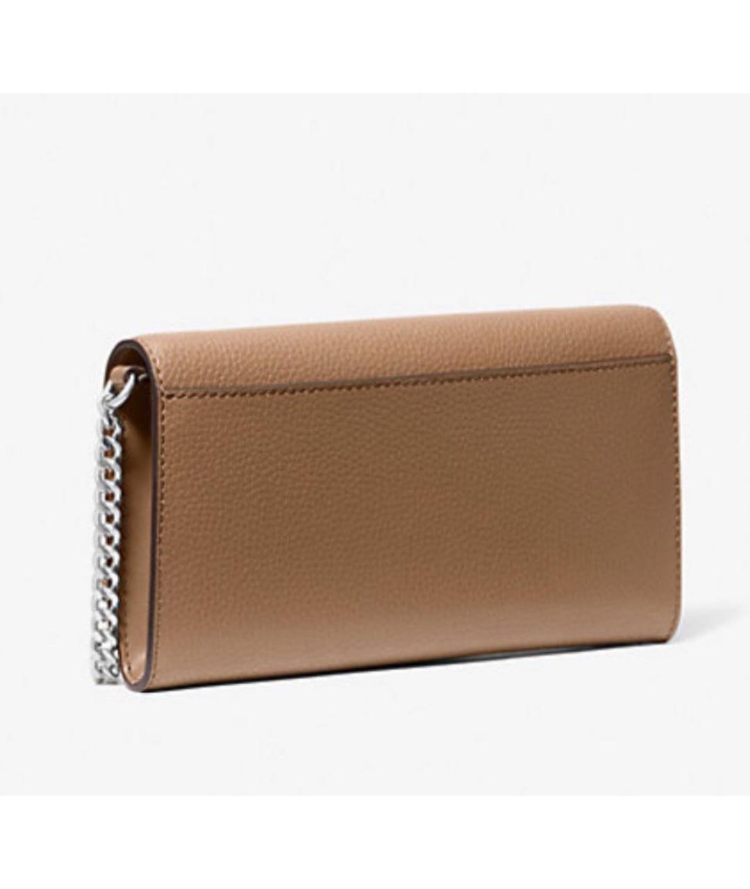 MICHAEL MICHAEL KORS Коричневая кожаная сумка через плечо, фото 3