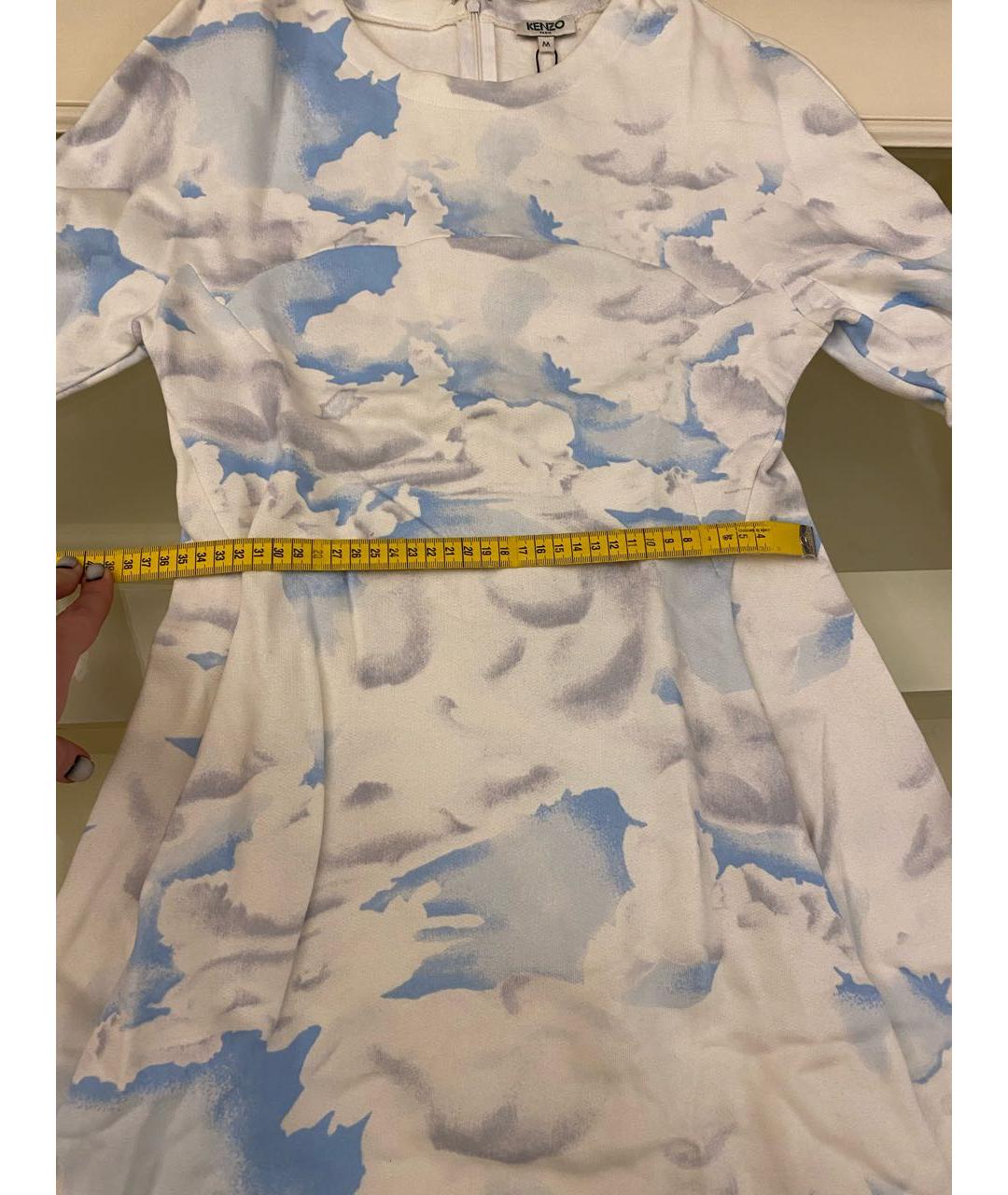 KENZO Голубое хлопковое повседневное платье, фото 7